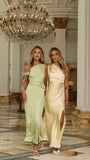 Auria Off Shoulder Maxi Dress Key Lime