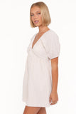 Cadhla Mini Dress Beige Gingham