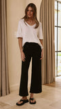 Spring Scoop Neck Tee White
