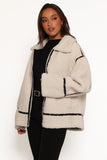 Ricki Faux Sherling Jacket White