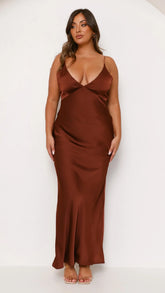 Ziah Maxi Dress Brown