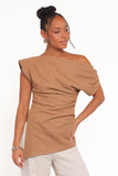 Selma Knit Top Brown