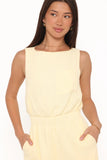 Brenna Cotton Jumpsuit Baby Yellow