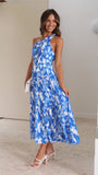 Jayma Maxi Dress Blue Floral