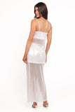 Vienne Sequin Skirt Set White Sequin