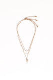 Goldie Necklace Gold White