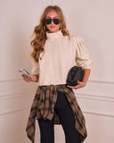 Cool Mornings Bubble Hem Bomber Jacket