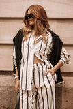 Silvia Button Down Shirt Cream Stripe