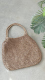 Solana Summer Tote Bag Tan Straw