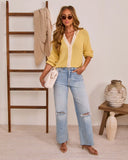 Soft Power Contrast Trim Cardigan
