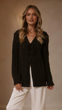 Georgia Knit Top Black