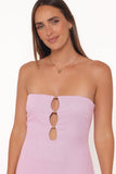 Bolton Strapless Maxi Dress Lavender