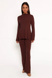 Adrienne Knit Pant Chocolate