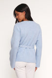 Mika Wrap Cardigan Blue
