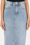 Dana Denim Midi Skirt Blue Wash