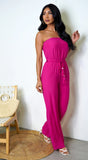 May Tube Jumpsuit Pink