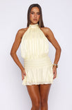 Captivate My Focus Mini Dress Lemon