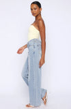Born To Shine High Waisted Barrel Jeans Light Blue