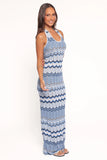 Neasa Knit Maxi Dress Blue