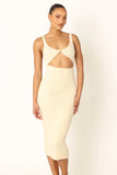 Nita Midi Dress Beige