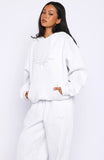 Know What You Want Oversized Hoodie Grey Marle