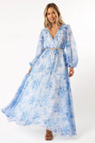Anisa Maxi Dress Blue Floral