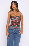 Remind Me Again Bustier Crimson Desire
