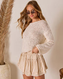 Whispering Palms Open Knit Sweater