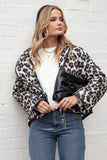 Marcos Leopard Print Quilted Jacket Leopard