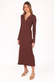 Makenna Knit Dress Brown