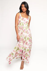Tullia Maxi Dress Pink Floral