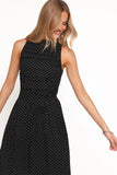 Shirley Maxi Dress Black Polka Dot