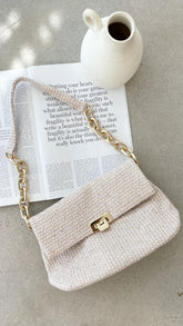 Fion Boucle Chain Strap Handbag Camel