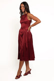 Katelyn Midi Dress Burgundy