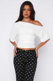 Marrakech Moments Cinched Waist Top White