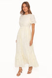 Janice Maxi Dress Butter Yellow Broderie