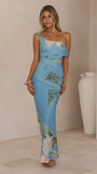 Lena Maxi Dress Blue Floral