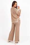 Nathan Two Piece Knit Set Latte