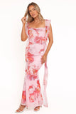 Chiara Maxi Dress Pink Peony