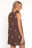 Chantelle Mini Dress Chocolate Polka Dot