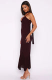 See You Later Maxi Dress Burgundy