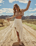 Harmonic High Low Maxi Skirt