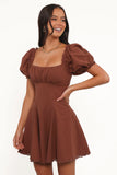 Anora Mini Dress Cognac