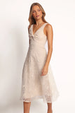 Louise Midi Dress Cream