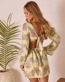 Sunset Jetsetter Abstract Mini Dress
