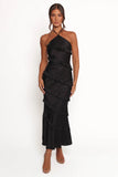 Roxanne Halterneck Maxi Dress Black
