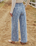 Prairie Bloom Rigid High Rise Relaxed Floral Jeans