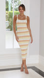 Mikayla Midi Dress Lemon