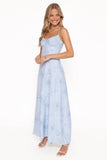 Houston Maxi Dress Blue Floral