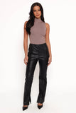 Kathi Faux Leather Pant Black